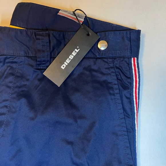 Diesel blue p tucs tape chino trousers - Picture 2 of 13